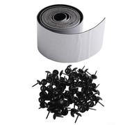 Sangle auto-adhésive en cuir PVC pour poutres de plafond, volets de chalet, cheminée, portes de grange, dissimulation, comprend 100 punaises (4 x 1,5 m)