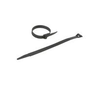 Sangle autobloquante | Serre câble Plastique | Collier de Serrage | Collier de Serrage Plastique | Sachet avec accroche de 10 Colliers Auto|bloquants 9 x 180 mm | Noir | 709061