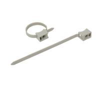 Sangle autobloquante | Serre câble plastique | Collier de serrage | Collier de serrage plastique | Sachet avec accroche de 10 colliers auto|bloquants 6 mm x 180 mm | Noir | 709021 Debflex