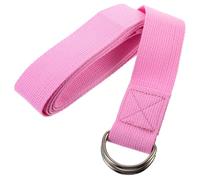 Sangle Auxiliaire de Yoga Non Élastique, pour Postures Avancées, Rose | Coton Polyester, Entraînement Mains et Exercices de Traction, Fitness, Rééducation Physique, Accessoire Pilates