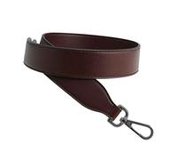 Sangle Bandoulière Anse de Sac Sangle Simili Cuir Femmes Lanière Épaule Chaîne pour Sac à Main Pochette avec Métal Boucles (Rouge Foncé)