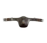 Sangle bavette d'équitation en cuir HKM Soft Marron 130 cm