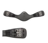 Sangle bavette d'équitation en cuir huilé avec élastique Kavalkade Foster Casper Noir 50 cm