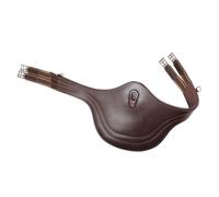 Sangle bavette d'équitation QHP Luxe - Marron - 120 cm