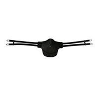 Sangle bavette longue d'équitation sans rembourrage Stübben Noir 50 cm