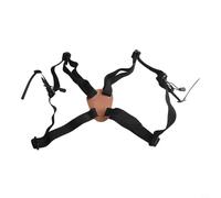 Sangle binoculaire réglable pour la chasse, la randonnée et le camping - Bandoulière élastique en cuir de vache avec crochet de sécurité, s'adapte aux jumelles, télémètres et sorties