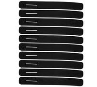 Sangle Canne à Pêche, 10Pcs Tige Ceinture Bande Magique Cravate Porte-Cravate Néoprène Accessoire Poisson Cannes Ceintures Bandes Clubs Golf Mini monoculaire Pêche Bretelles Tackle Sangles(Noir)