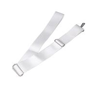 Sangle Centrale de Filet de Tennis, Boucle en Acier Inoxydable, Couleur Blanche avec Sangles en Nylon, Sangles de Filet de Tennis pour Les Matchs Multijoueurs