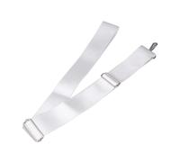 Sangle centrale de filet de tennis, réglable en hauteur, sangle de filet de tennis, boucle en acier inoxydable, blanc