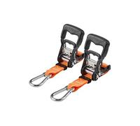 VEVOR Sangle d'arrimage à cliquet 3,8 cm x 1,8 m – Lot de 2 avec mousquetons – Résistance 1100 kg