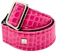 Sangle courroie Guitare/Basse GET'M GET'M - Aussie Gator Collection - Bubble Pink