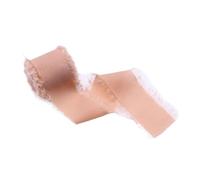 Sangle Couture 4 cm x 5 mètres de rubans en mousseline soie à faire soi-même for bouquet d'invitation mariage, bordure effilochée, décoration tissu, emballage cadeau(15)