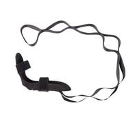 Sangle D Étirement Cheville Bande de Rééducation Sangle de Flexibilité Ceinture D Étirement avec Section Rembourrée et Sangles à Boucles Ajustement, Noir, Modèle Amélioré