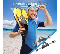 Sangle d'aileron de plongée réglable, sangle de talon à ressort pour palmes de plongée sous-marine, 1 paire de sangles à ressorts en acier inoxydable, Sangle d'aileron de talon à boucle à dégagement r
