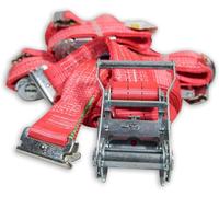 Sangle d'arrimage 1000/2000 daN, 5 m, 50 mm, 2 pièces pour Rail d'ancrage combiné, Coffre, Valise, Valise à Moteur