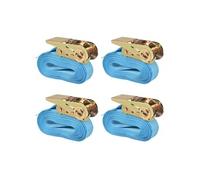 Sangle d?arrimage 4 pcs 0,8 tonne 6 m x 25 mm Bleu