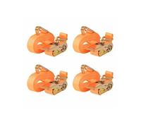 Sangle d'arrimage à cliquet 4 pcs 0,4 tonne 6 m x 25 mm Orange