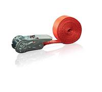 Sangle d'Arrimage à Cliquet en 1 Pièce Dolezych 700 daN, Longueur 4 m - Rouge