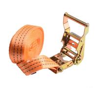 Sangle d'arrimage avec boucle à cliquet - 1/2/3/4/5/6/8/10/12 m - Polyester haute résistance pour bagages, arrimage et transport (6 m)