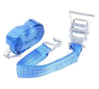 Sangle d'arrimage avec cliquet 3,5 m + 0,5 m | 35 mm LC1000 Dan BS2000 kg | Crochet fermé en JJ | Homologué EN12195-2 | Certifié TÜV-GS | Polyester Haute résistance