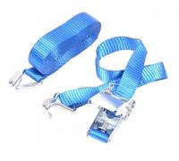 Sangle d'arrimage avec cliquet 5,5 m + 0,5 m | 25 mm LC400 Dan BS800 kg | Crochet fermé en JJ | Certifié TÜV-GS | Homologué EN12195-2 | Polyester Haute résistance