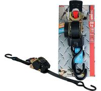 Sangle d'arrimage avec enrouleur 3m 25mm 200kg noir