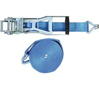 Sangle d'arrimage DIN EN 12195-2 L.8m l.50mm avec levier long + pointe LC U 5000 daN PROMAT