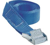 Sangle d'arrimage DIN EN 12195-2 longueur 1 m largeur 25 mm avec boucle de serrage LC U 250 daN
