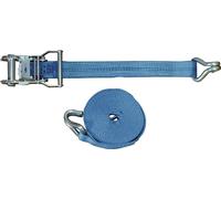 Sangle d'arrimage DIN EN 12195-2 longueur 6 m largeur 35 mm avec cliquet + crochet pointu LC U 2000 daN