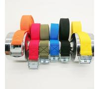 Sangle d'arrimage en nylon de 2 m avec boucle en alliage de zinc pour l'arrimage de cargaison, la sécurité des bagages et la stabilité de la charge de transport (vert)