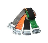 Sangle D'Arrimage Lot de 4 Sangles d'arrimage, Ceintures de Tension Robustes avec Boucle à Came pour Bagages de Voiture de Bateau de Kayak - Longueur 2 m, Largeur : 50 mm