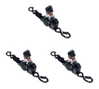Sangle d'arrimage rétractable automatique, longueur 3 m, capacité de 750 kg, clip souple, facile à rétracter, pour transport lourd, moto, sangle robuste