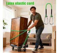 Sangle de Bagage avec Crochets - Bandes Fortes en Latex De Haute Résistance | Corde Élastique Ronde | pour Voyage Camping Extérieur Maison Déménagement Transport Emballage Sécurisation Voiture Meuble