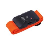 Sangle De Bagage RéGlable Mot de passe douane serrure bagages ceinture croisée réglable valise de voyage bande bagages valise corde 2M sangles(Orange)