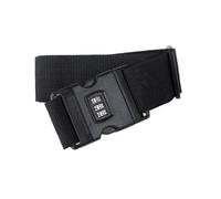 Sangle de Bagage Réglable pour Valise avec Serrure à Code, Noire | Pp, Boucle Sécurisée, 1 Pièce, pour Enregistrement Aéroport et Récupération, Longueur Ajustable