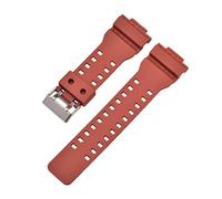 Sangle de bande de montre en caoutchouc ajustement pour Casio Fit pour G-Shock GA-100 110 120 GA100 Remplacement de 16 mm Black Red Imperping Bands Watch Bands STRAP (Couleur: Blanc, taille: 16 mm)