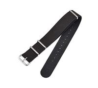 Sangle de bande de montre en cuir ajustement pour la sangle de montre OTAN ajustement pour les accessoires de montre à boucle noire zoulou