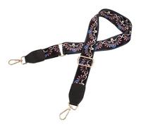 Sangle de Banjo Vintage Réglable en Nylon à Motif Floral Rétro | Répartition du Poids, Éléments Métalliques, Port Confortable au Quotidien, pour Élèves Musiciens et Prestations Scéniques