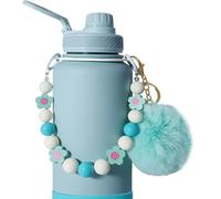 Sangle de bouteille d'eau | Abs, velours, acrylique, bouteille perlée | Bouteilles d'eau Clip portable portable | Sangle de porte-clés - bouteilles de sport