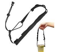 Sangle de bouteille d'eau - Lanière en nylon réglable pour bouteille d'eau - Sangle de rechange pour sac à bandoulière d'extérieur - Sangle portable pour bouteilles d'eau à large goulot - Tasses à thé