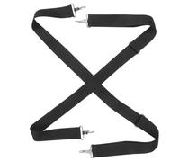 Sangle de Caisse Claire Réglable pour Parade et Performance, Noir | Nylon, Design Ajustable, Remplace une Ancienne Pièce, pour Tambour de Marche, Bandoulière Noire