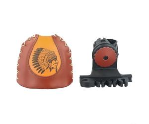 Sangle de carquois en cuir sur support pour arc long et arc recourbé léger et sécurisé sans bruit ni hochet (S)