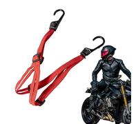 Sangle de casque de moto - Corde de casque de moto - Câble de fixation hautement élastique - Accessoire d'aventure en plein air - Attache de câble élastique avec 2 crochets