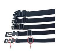 Sangle de ceinture à cils en Nylon noir Durable, attache de chargement pour bagages, avec boucle à came, Kits de voyage, outil de Camping en plein air black 5cmx50cm