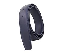 Sangle de ceinture durable pour homme, 33 mm de large sans boucle réglable avec trous à la taille DIY 120 cm Ceinture pour cadeau Business Pantalon, bleu