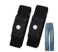 Sangle De Ceinture Sans Boucle - Tendeur Élastique Réglable À La Taille, 1 Paire Sans Boucle, Bande De Sécurité Extensible, Système De Port Plat Lisse | Accessoire De Confort Pour Hommes Panta