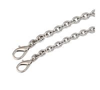 Sangle de chaîne de sac à main, bandoulière, sac à main en métal, accessoires de rechange pour sac à main, accessoires de rechange pour femme, Critique, Silver 1 meter
