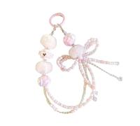 Sangle de chaîne de téléphone portable en perles, étui décoratif, breloque, lanière perlée, chaîne Anti-perte pour femmes et filles, décoration de téléphone portable en perles fabriquées à la main