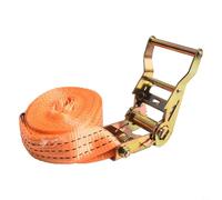 Sangle de chargement à boucle en métal avec système à cliquet pour une fixation fiable et solide pendant le transport (6 mètres)