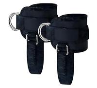 Sangle de cheville pour machines à câble, confort et réglable, anneaux en D renforcés, poignets de cheville pour améliorer les muscles abdominaux, sangle d'extension de jambe